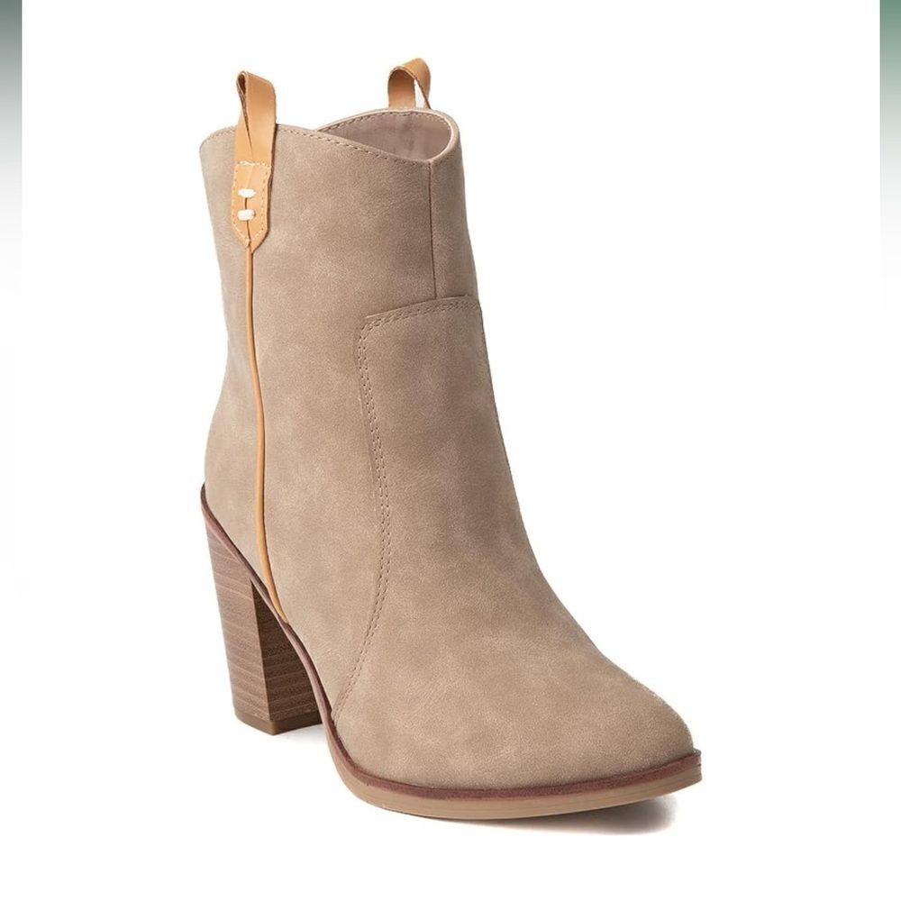 Mia Ivory Nude Ankle Boots(Size 6)